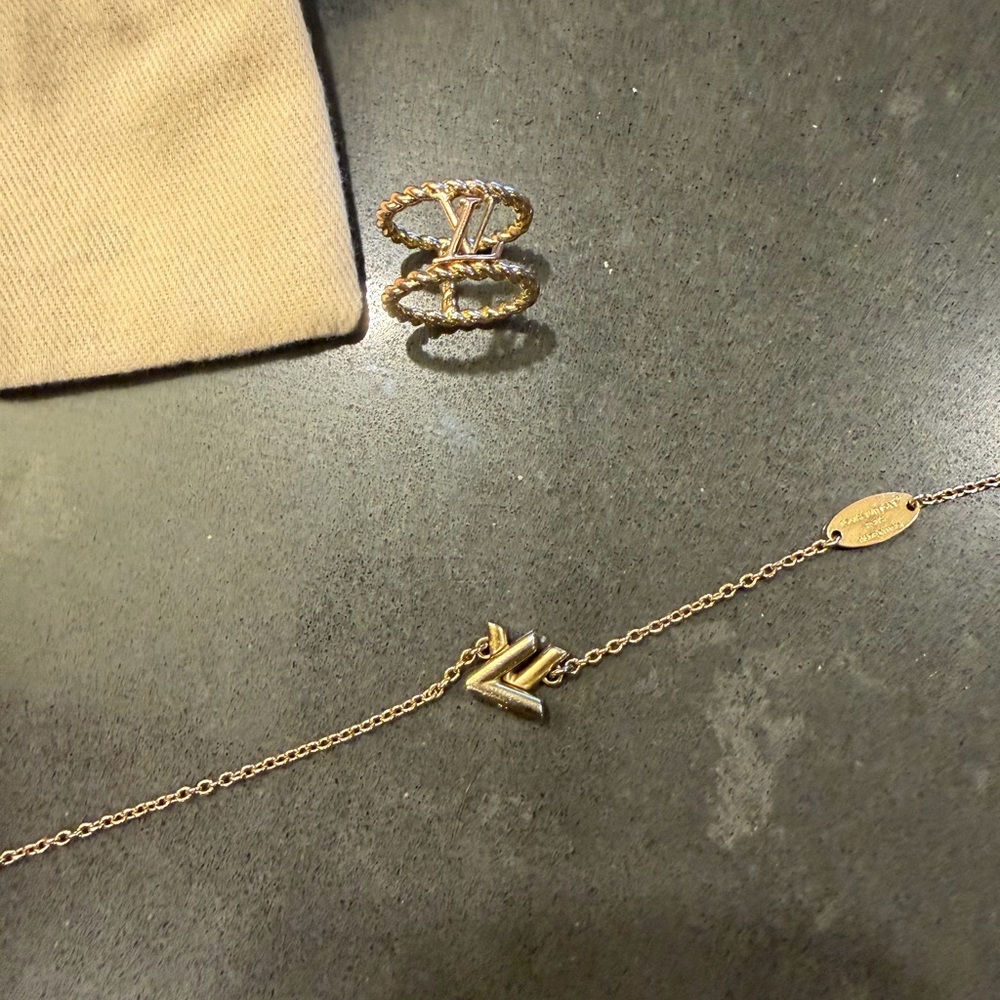 Louis Vuitton Gold Bracelet and Ring Set - Picture 2 of 5